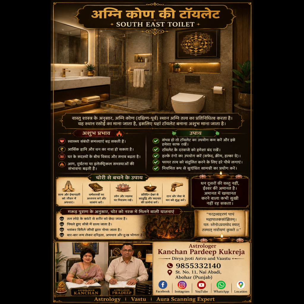 अग्नेय कोण में टॉयलेट — नुकसान और संभावित लाभ